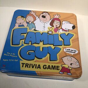 Family Guy Trivia Game w/ Collectors Tin  - 100% Complete
